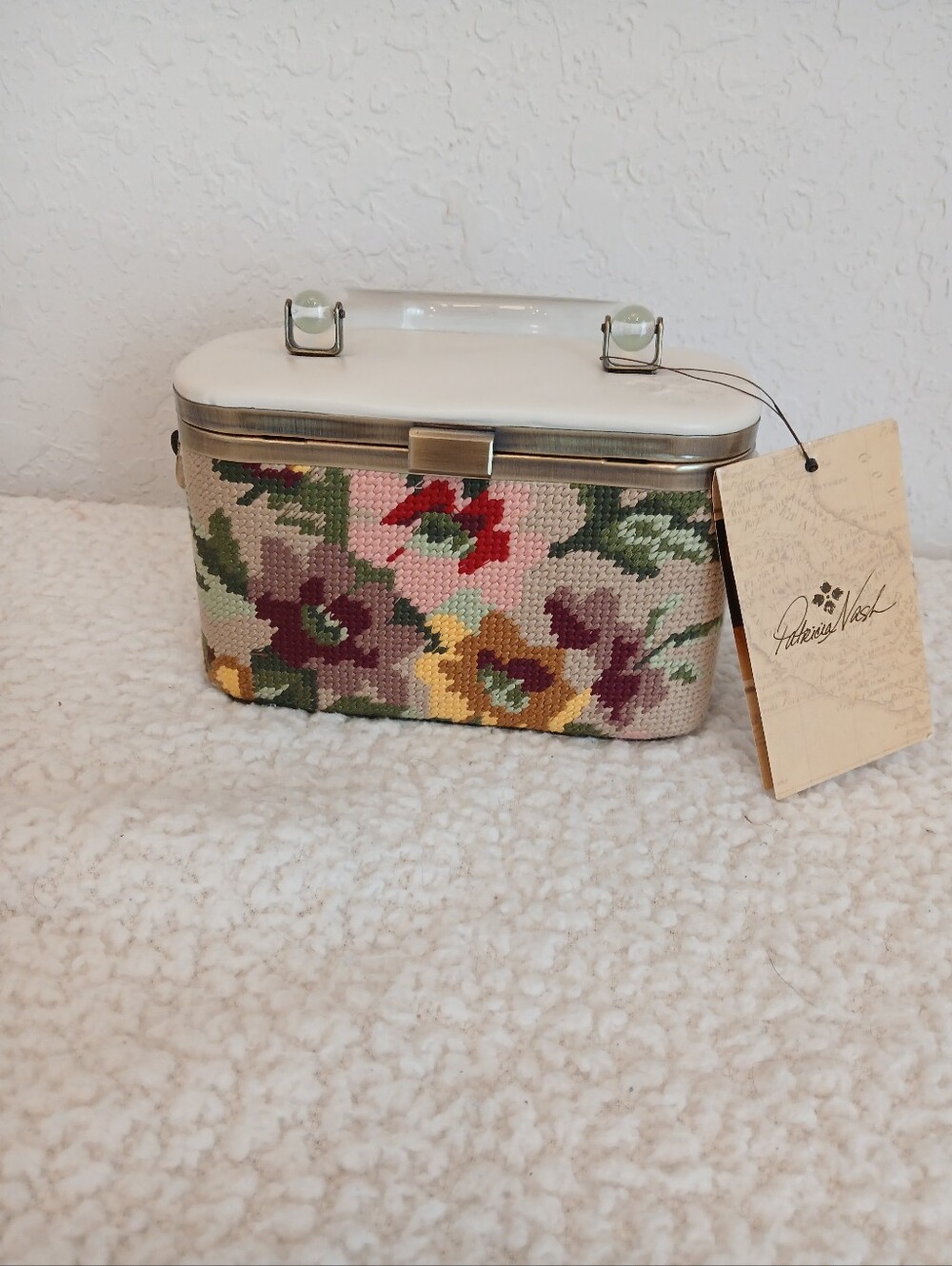 Patricia Nash Mortola Needlepoint Floral Purse NWT